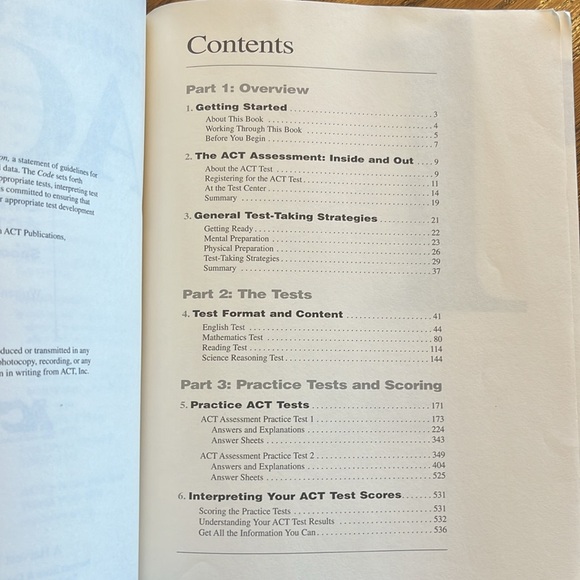 ACT Help Book - Picture 5 of 13